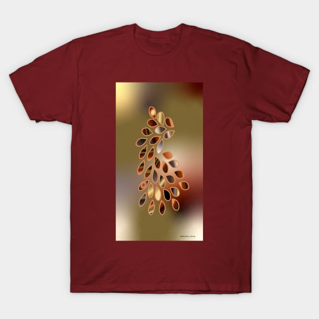 Gradient Drops Falling T-Shirt by Barschall